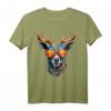Hirsch Shirt Trachtenshirt Herren, Damen & Kinder für Oktoberfest & Volksfest - Traditionelles bayrisches T-Shirt mit Hirschkopf