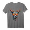 Hirsch Shirt Trachtenshirt Herren, Damen & Kinder für Oktoberfest & Volksfest - Traditionelles bayrisches T-Shirt mit Hirschkopf