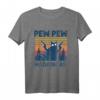 Cat Pew Pew Madafakas Vintage Crazy Cat Funny Graphic T-Shirt – Lustiges Katzenmotiv für Tierliebhaber mit Humor