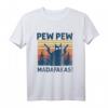 Cat Pew Pew Madafakas Vintage Crazy Cat Funny Graphic T-Shirt – Lustiges Katzenmotiv für Tierliebhaber mit Humor