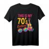 Das Ist Mein 70er Jahre Kostüm - Retro Party T-Shirt für Fasching, Karneval & Geburtstagsfeiern im 70er Stil