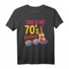 Das Ist Mein 70er Jahre Kostüm - Retro Party T-Shirt für Fasching, Karneval & Geburtstagsfeiern im 70er Stil