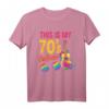Das Ist Mein 70er Jahre Kostüm - Retro Party T-Shirt für Fasching, Karneval & Geburtstagsfeiern im 70er Stil