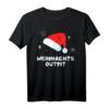 Lustiges Weihnachtsoutfit T-Shirt mit Weihnachtsmann Mütze - Perfekt für Heiligabend, Weihnachtsfeier & als Geschenkidee