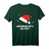 Lustiges Weihnachtsoutfit T-Shirt mit Weihnachtsmann Mütze - Perfekt für Heiligabend, Weihnachtsfeier & als Geschenkidee