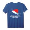 Lustiges Weihnachtsoutfit T-Shirt mit Weihnachtsmann Mütze - Perfekt für Heiligabend, Weihnachtsfeier & als Geschenkidee