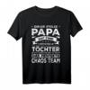 Papa 2 Töchter Lustiges Chaos Team T-Shirt – Perfektes Geschenk für stolze Väter mit zwei Töchtern