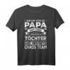 Papa 2 Töchter Lustiges Chaos Team T-Shirt – Perfektes Geschenk für stolze Väter mit zwei Töchtern