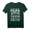 Papa 2 Töchter Lustiges Chaos Team T-Shirt – Perfektes Geschenk für stolze Väter mit zwei Töchtern