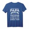 Papa 2 Töchter Lustiges Chaos Team T-Shirt – Perfektes Geschenk für stolze Väter mit zwei Töchtern