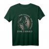 Wikinger Spruch T-Shirt - Ehre, Ruhm & Familie - Nordisches Wikinger Outfit für Söhne und Töchter Odins