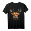 Hirsch T-Shirt für Herren & Damen mit Lederhose Motiv – Perfekt für Oktoberfest, Volksfest & Trachtenfeste