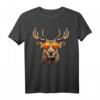 Hirsch T-Shirt für Herren & Damen mit Lederhose Motiv – Perfekt für Oktoberfest, Volksfest & Trachtenfeste