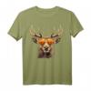 Hirsch T-Shirt für Herren & Damen mit Lederhose Motiv – Perfekt für Oktoberfest, Volksfest & Trachtenfeste