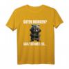 Guten Morgen? Ganz Dünnes Eis Waschbär T-Shirt mit Kaffee-Spruch – Lustiges Shirt für Morgenmuffel, Büro und Home Office
