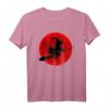 Hexe auf Besen mit Vollmond - Lustiges Halloween T-Shirt für Kinder, Frauen & Männer für Party, Süßes oder Saures & All Hallow's Eve