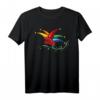 Karneval Fasching T-Shirt mit Narrenkappe, Luftschlangen & Konfetti – Buntes Kostüm & Geschenkidee für Karneval, Fasching & Fastnacht in Köln