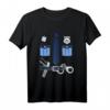 Polizei Uniform Kinder Kostüm für Fasching & Karneval - Lustiges Polizei T-Shirt für Jungen & Mädchen, ideal für Geburtstagsfeiern