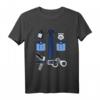 Polizei Uniform Kinder Kostüm für Fasching & Karneval - Lustiges Polizei T-Shirt für Jungen & Mädchen, ideal für Geburtstagsfeiern