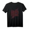 David Bowie – Rebel Rebel Lightning Lyric T-Shirt | Offizielles Band T-Shirt für Fans