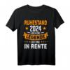 Rentner 2024 Ruhestand T-Shirt - Auch eine Legende geht in Rente, lustiges Geschenk für Pensionäre & Rentner 2024