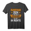 Rentner 2024 Ruhestand T-Shirt - Auch eine Legende geht in Rente, lustiges Geschenk für Pensionäre & Rentner 2024