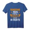 Rentner 2024 Ruhestand T-Shirt - Auch eine Legende geht in Rente, lustiges Geschenk für Pensionäre & Rentner 2024