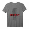 HapPanda Chucky Red Accent Logo T-Shirt - Offiziell Lizenzierter Horror Fanartikel für Fans und Geburtstagsfeiern
