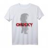 HapPanda Chucky Red Accent Logo T-Shirt - Offiziell Lizenzierter Horror Fanartikel für Fans und Geburtstagsfeiern