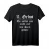 11. Gebot: Du sollst mir nicht auf den Sack gehen T-Shirt - Lustiges Geschenk für Geburtstag & Weihnachten mit witzigem Spruch