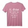 11. Gebot: Du sollst mir nicht auf den Sack gehen T-Shirt - Lustiges Geschenk für Geburtstag & Weihnachten mit witzigem Spruch