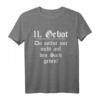 11. Gebot: Du sollst mir nicht auf den Sack gehen T-Shirt - Lustiges Geschenk für Geburtstag & Weihnachten mit witzigem Spruch