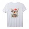 Entzückender Hirsch mit Weihnachtsmütze - Festliches Weihnachten T-Shirt für Tierliebhaber und Weihnachtsfans