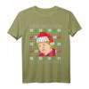 Hässliches Weihnachts-T-Shirt mit Angela Merkel - Lustiges Xmas Motiv, Geschenkidee für Freunde & Familie