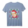 Hässliches Weihnachts-T-Shirt mit Angela Merkel - Lustiges Xmas Motiv, Geschenkidee für Freunde & Familie