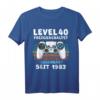 1983 Geburtstag Mann 40 Jahre Deko Lustig T-Shirt - Originelle Geschenkidee & Partydekoration für den HapPanda