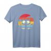 Süße Retro Vintage Katze Sonnenuntergang Katzen T-Shirt – Perfektes Geschenk für Katzenliebhaber, Katzenmütter und Katzenväter