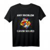 Zauberwürfel Rubik Cube Magic Würfel Retro Nerd T-Shirt – Perfektes Geschenk für Puzzle-Fans, Mathe- und Physik-Leidenschaftliche