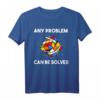 Zauberwürfel Rubik Cube Magic Würfel Retro Nerd T-Shirt – Perfektes Geschenk für Puzzle-Fans, Mathe- und Physik-Leidenschaftliche