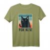 FCK NZS Lustiges Katze T-Shirt gegen Rassismus & Faschismus - Protest- und Aktivistenbekleidung für Demonstrationen