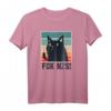 FCK NZS Lustiges Katze T-Shirt gegen Rassismus & Faschismus - Protest- und Aktivistenbekleidung für Demonstrationen