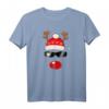 Lustiges Weihnachts Rentier T-Shirt mit roter Nase, Mütze & Sonnenbrille – Perfekt für die Adventszeit & festliche Geschenke