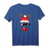 Lustiges Weihnachts Rentier T-Shirt mit roter Nase, Mütze & Sonnenbrille – Perfekt für die Adventszeit & festliche Geschenke