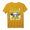 Level 8 Geburtstag T-Shirt für Jungen - Lustiges Gamer Geschenk & Dekoration für 8-Jährige