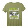 Level 8 Geburtstag T-Shirt für Jungen - Lustiges Gamer Geschenk & Dekoration für 8-Jährige