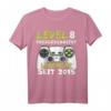Level 8 Geburtstag T-Shirt für Jungen - Lustiges Gamer Geschenk & Dekoration für 8-Jährige