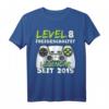 Level 8 Geburtstag T-Shirt für Jungen - Lustiges Gamer Geschenk & Dekoration für 8-Jährige