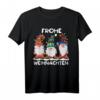Drei Zwerge Passende Familie Frohe Weihnachten Kurzarm T-Shirt – Lustiges Weihnachtsdesign für Familie, Paare und Freunde