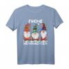 Drei Zwerge Passende Familie Frohe Weihnachten Kurzarm T-Shirt – Lustiges Weihnachtsdesign für Familie, Paare und Freunde