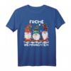 Drei Zwerge Passende Familie Frohe Weihnachten Kurzarm T-Shirt – Lustiges Weihnachtsdesign für Familie, Paare und Freunde